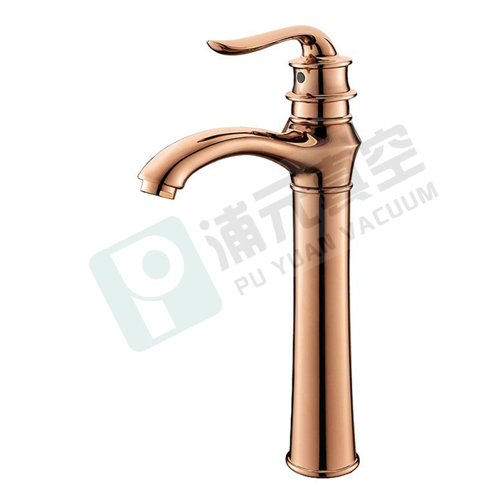 Faucet samples coated by PVD vacuum coating machine
